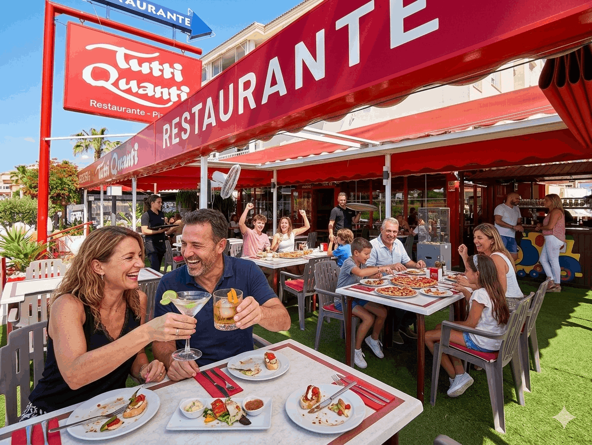 Cena en la terraza Tutti Qiuanti