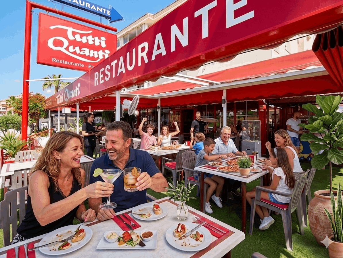 Tutti Quanti Terrace Dining und the Sun of Albir